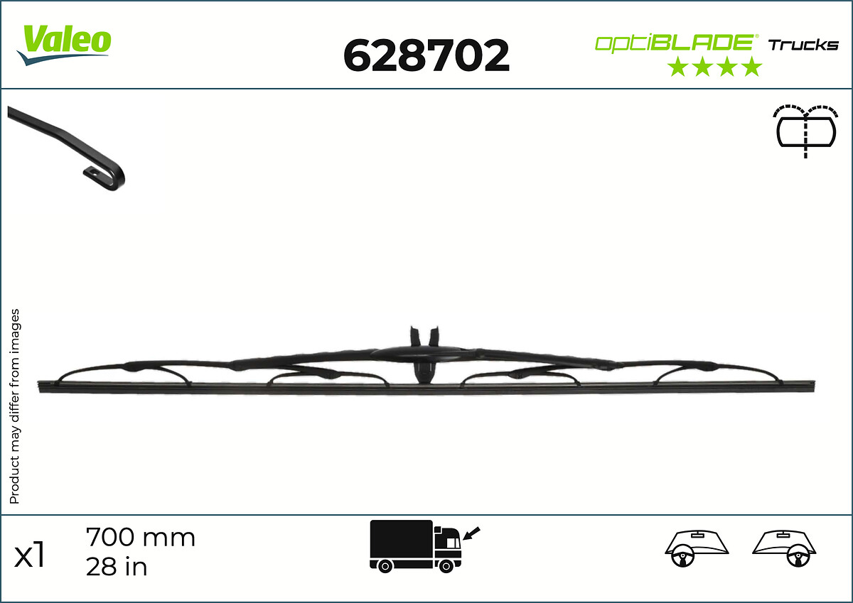 VALEO OPTIBLADE WIPER 700MM SCANIA EURO6